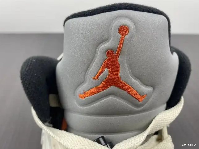 1st Kicks Shoes Jordan DC1060-100 5 Retro Orange Total 0506